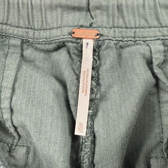 Free People Tahiti Cord Cargo Pants Green Size XL Utility Y2K Grunge Gorpcore - Picture 6 of 13